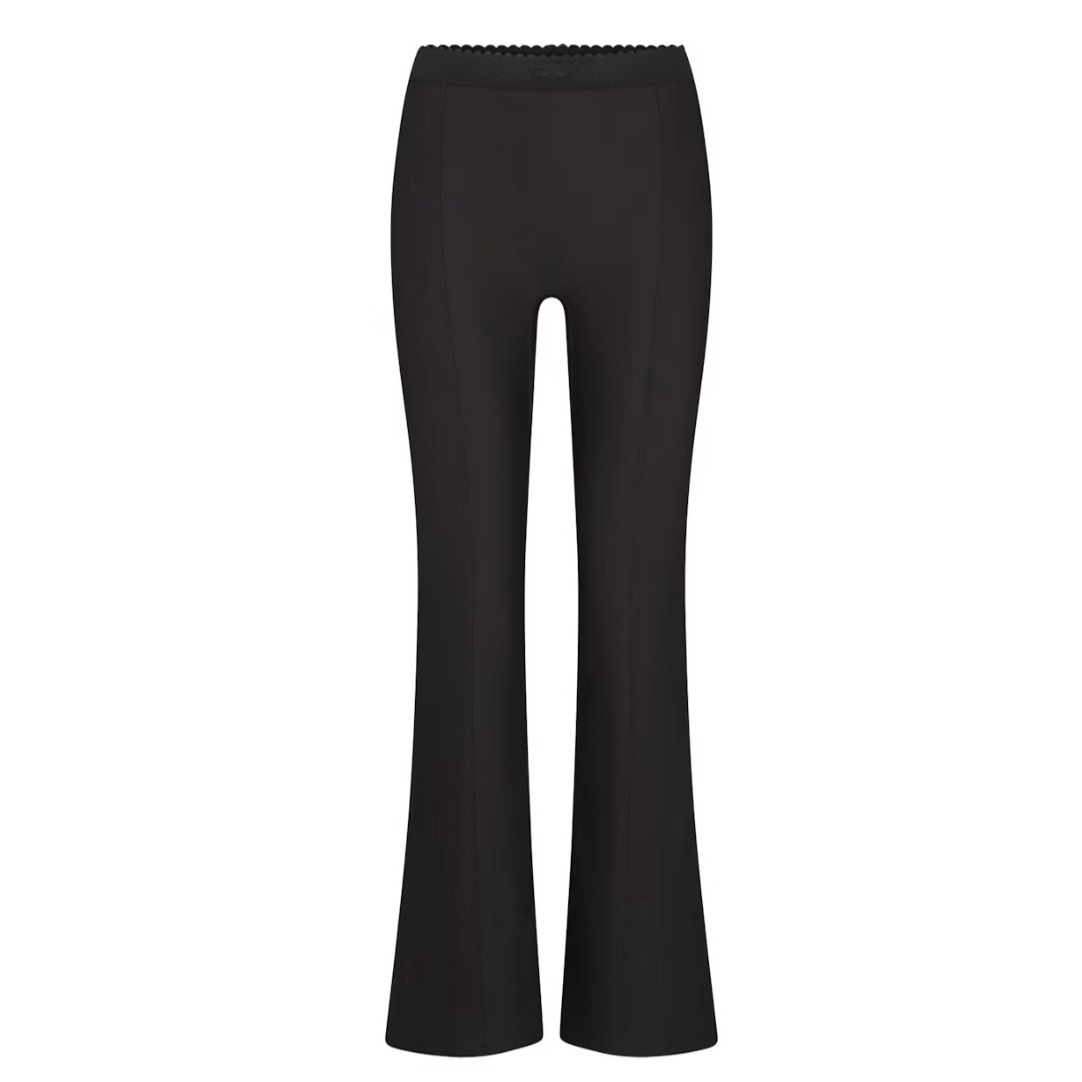 Skims Body Skinny Flare Legging Bo-Pnt-10583 Onyx Black High Waisted Medium